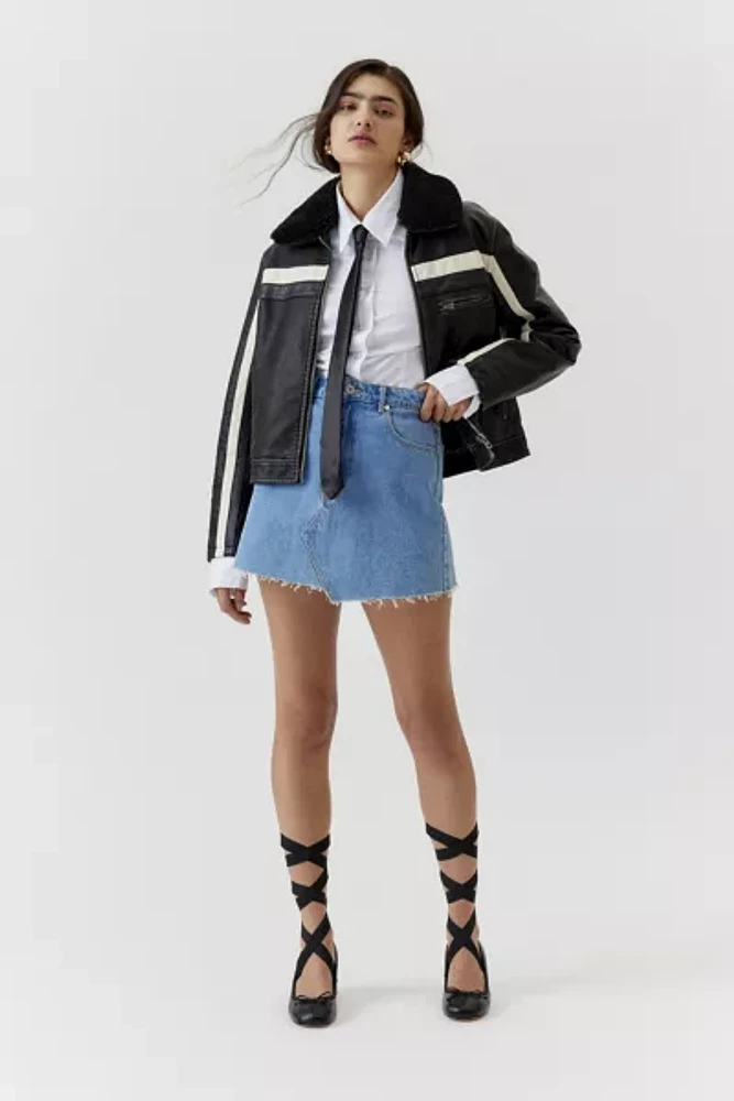 UO Mavis Faux Leather Jacket