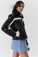 UO Mavis Faux Leather Jacket