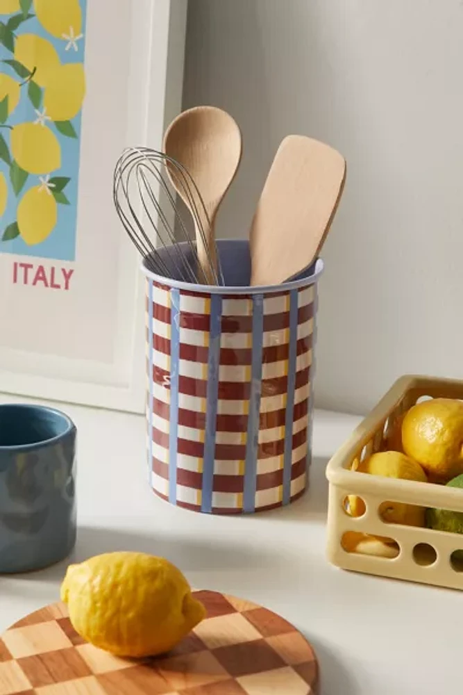 Decal Iron Utensil Holder