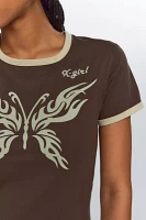 X-girl Butterfly Baby Tee