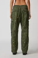 Urban Renewal Re/Creative Remade Gold Splatter Paint Utility Pant