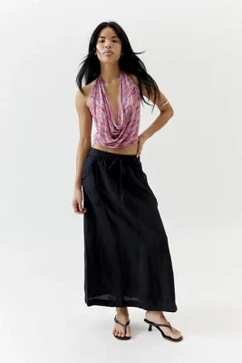 UO Beach Day Linen Maxi Skirt