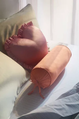 Silky Sateen Round Bolster Pillow