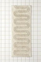 Looped Squiggle Runner Bath Mat