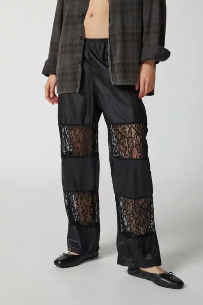 Urban Renewal Remade Lace Insert Silky Pull-On Pant