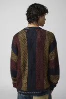 Urban Renewal Vintage Abstract Pattern Crew Neck Sweater