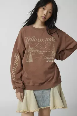 Yellowstone Embroidered Graphic Sweatshirt