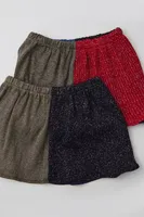 Urban Renewal Parties Remade Sparkle Sweater Spliced Mini Skirt
