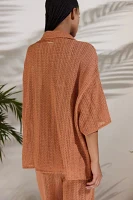 Billabong Largo Crochet Overshirt Cover-Up