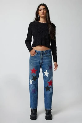 Urban Renewal Remade Leather Star Patch Jean