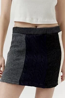 Urban Renewal Remade Cable Knit Mini Skirt