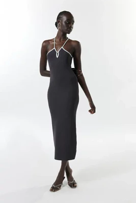 MINKPINK Beverly Contrast-Trim Midi Dress