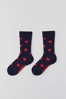 Happy Socks Heart Crew Sock