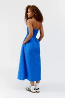 Faithfull The Brand Dominquez Strapless Midi Dress