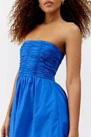 Faithfull The Brand Dominquez Strapless Midi Dress