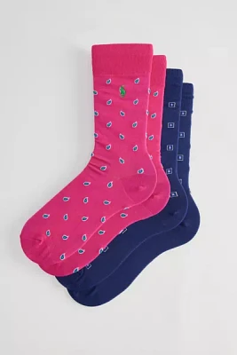 Polo Ralph Lauren Foulard Slack Sock 2-Pack