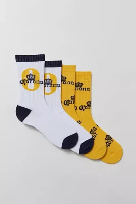 Corona Ribbed Crew Sock 2-Pack