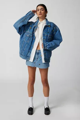 Urban Renewal Parties Remade Jewel Studded Denim Jacket