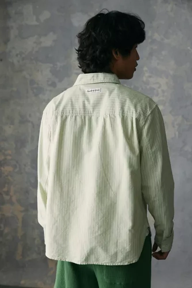 Standard Cloth Bradley Oxford Stripe Button-Down Shirt