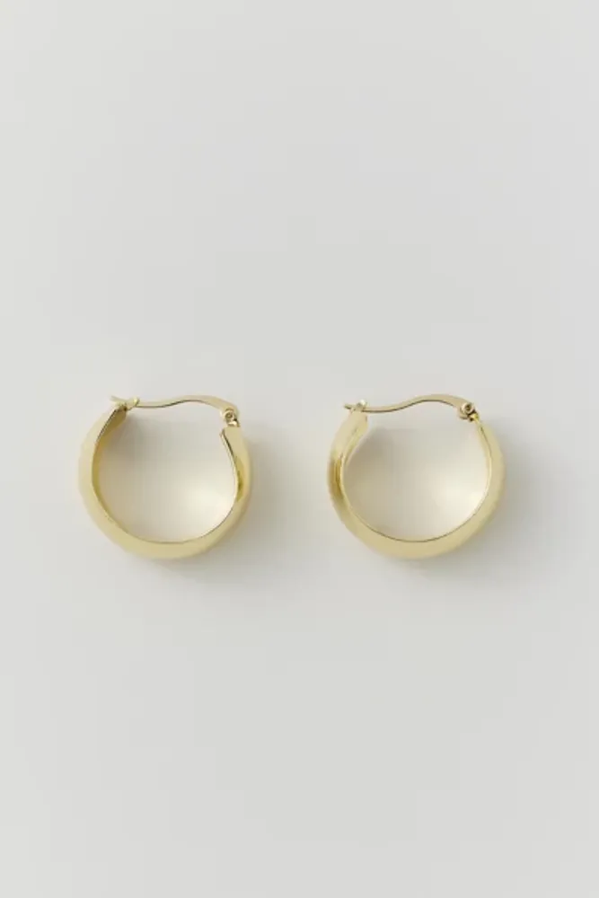 Thick Tube Hoop Earring