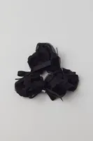 Out From Under Ruffle Bow Gem Sheer Scrunchie