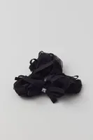 Out From Under Ruffle Bow Gem Sheer Scrunchie