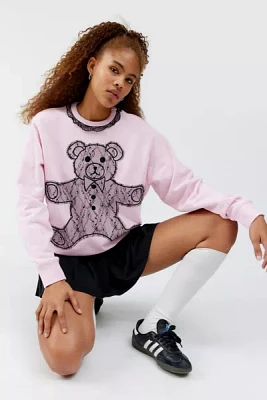 Teddy Fresh Lace Applique Bear Sweatshirt