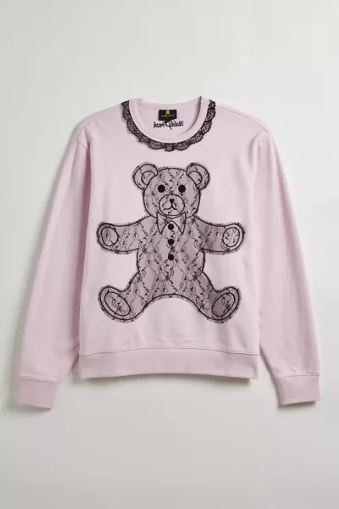 Teddy Fresh Lace Applique Bear Sweatshirt