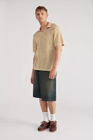 Native Youth Tomita Point Crochet Polo Shirt