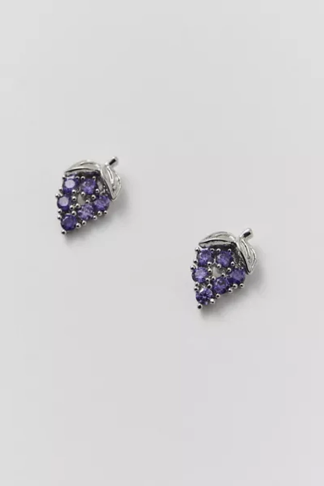 Delicate Rhinestone Grape Earring