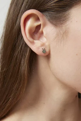 Delicate Rhinestone Lime Earring