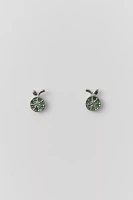 Delicate Rhinestone Lime Earring