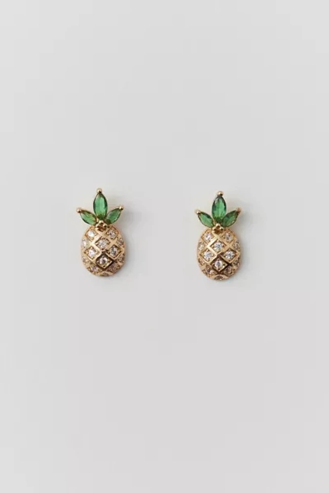 Delicate Rhinestone Pineapple Earring
