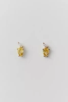 Delicate Rhinestone Lemon Earring