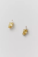 Delicate Rhinestone Lemon Earring