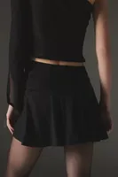 Silence + Noise Alexia Ruched Asymmetrical Mini Skirt