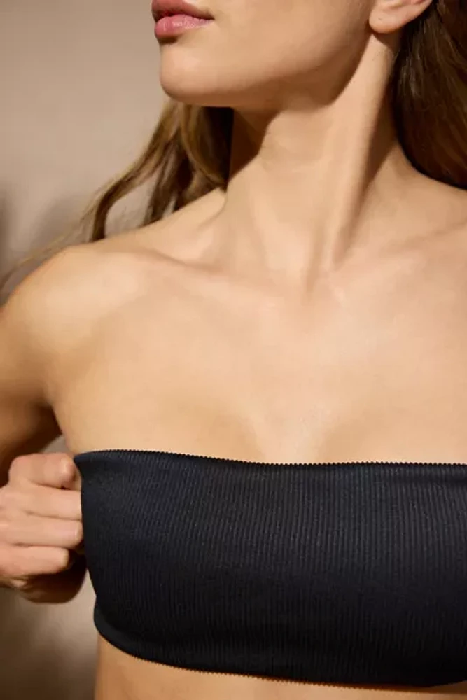 Out From Under Bette Bandeau Ribbed Bikini Top