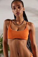 Out From Under Grace Ribbed Scoop Neck Bikini Top