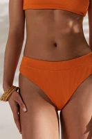 Out From Under Kelly Ribbed High-Cut Bikini Bottom