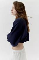 Urban Renewal Remade Cropped Sweatshirt Cardigan