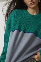 Urban Renewal Remade Spliced Fleece & Knit Sweater