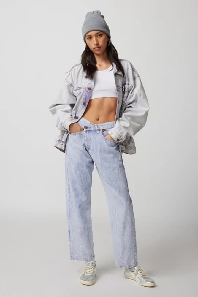 Urban Renewal Remade Acid Wash Crossover Jean