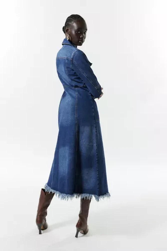 Another Girl Lori Denim Midi Dress