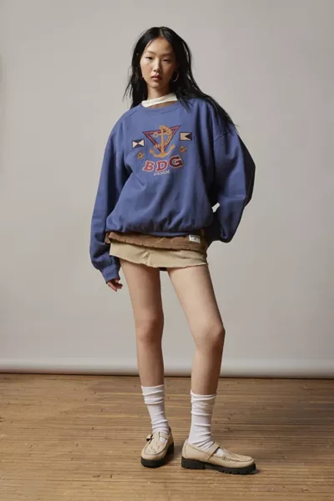 BDG Embroidered Anchor Sweatshirt