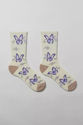 Butterfly Crew Sock