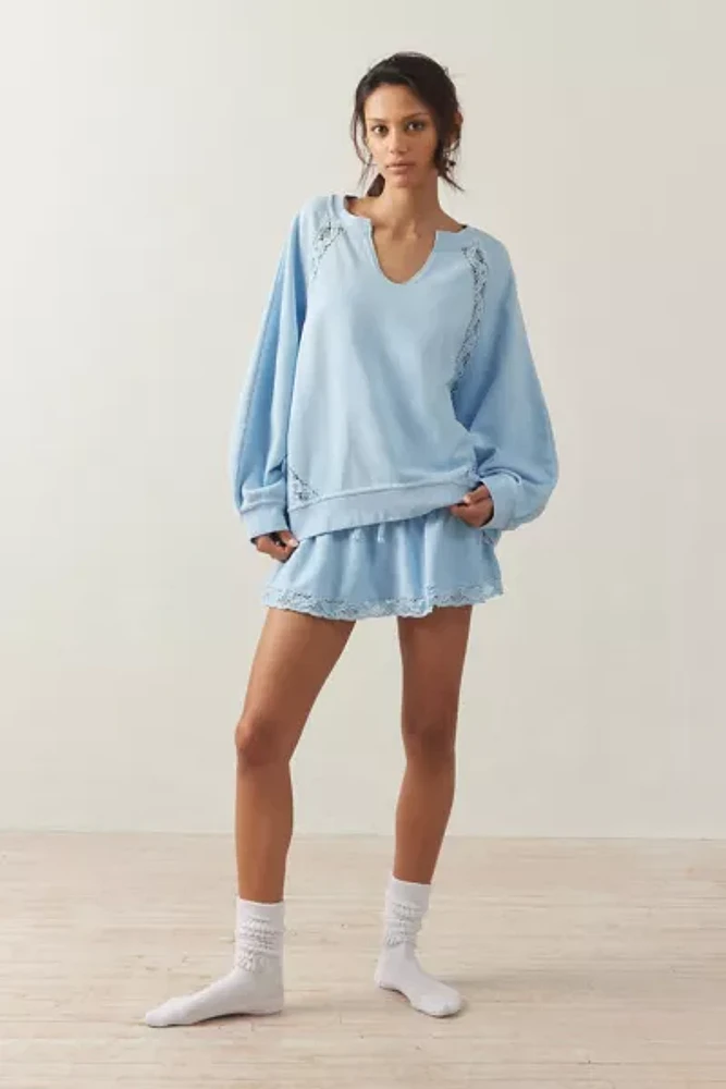 Out From Under Jayden Lace-Inset Sweatshirt