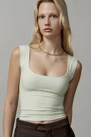 BDG Square Neck Fitted Tank Top