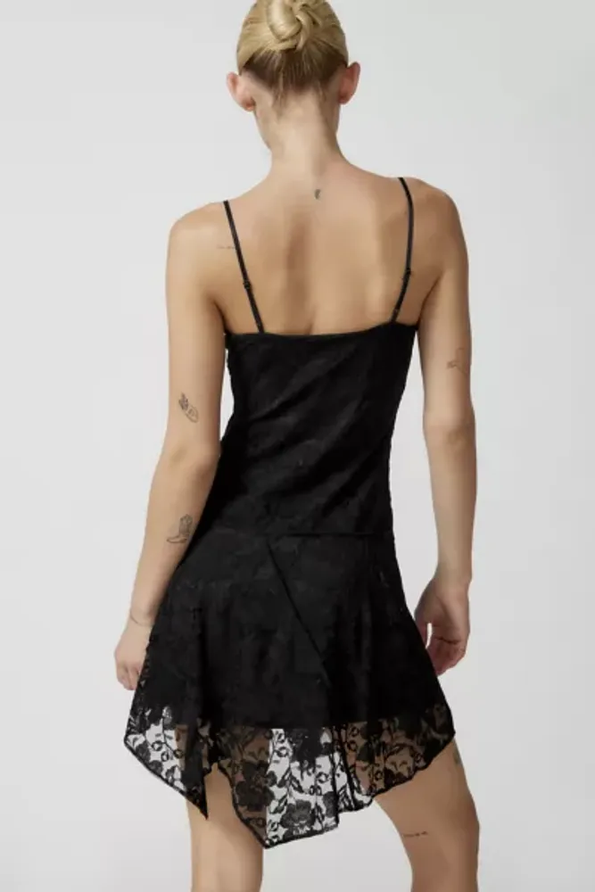 Urban Renewal Remnants Lace Witchy Hem Mini Dress