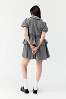 UO Claire Ruffled Babydoll Mini Dress