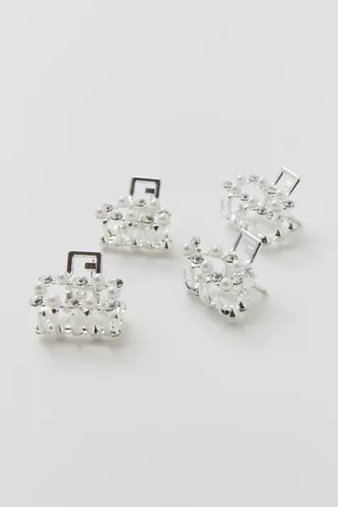 Rhinestone Mini Claw Clip Set